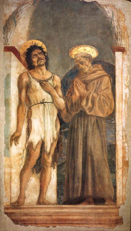 DOMENICO VENEZIANO St John the Baptist and St Francis sdn Sweden oil painting art